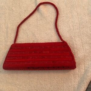 Bijoux Terner beaded little clutch nurse for grad, weddings, or special date